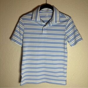 Class Club Blue and White Striped Polo Shirt